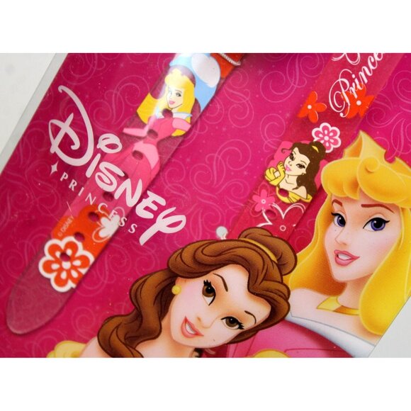 Disney Store Princess Belle Aurora Cinderella Watch Girls Kids Heart Face Band - Picture 4 of 5